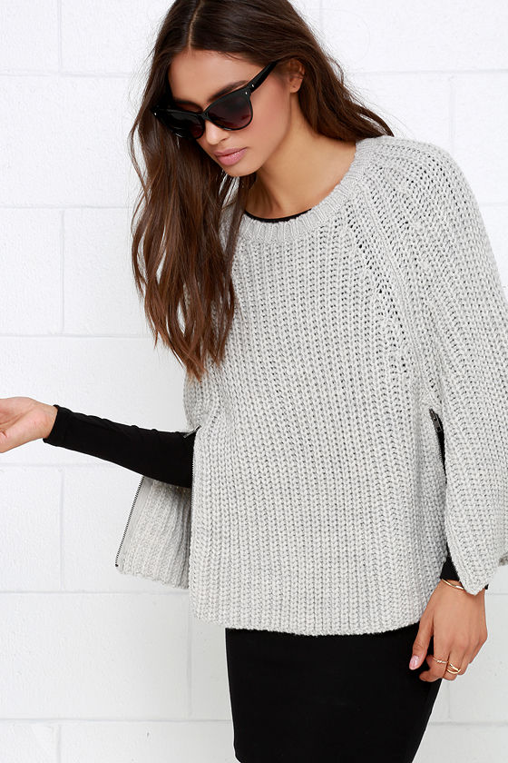 knit cape sweater