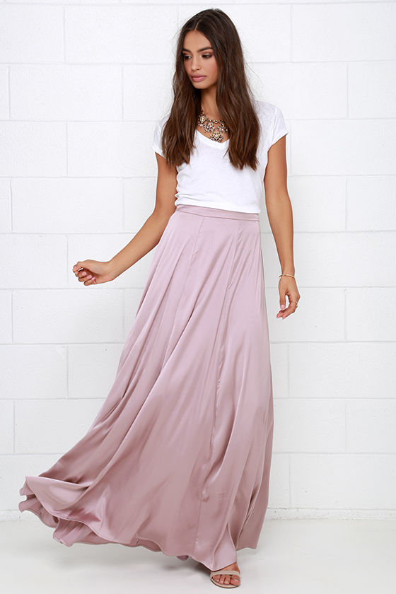coast structured satin maxi skirt