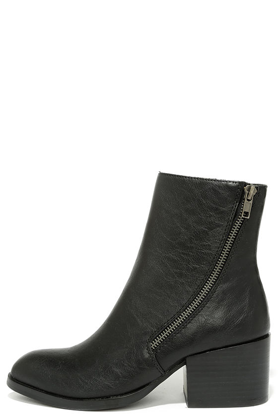 Cute Black Boots - Ankle Boots - Black 