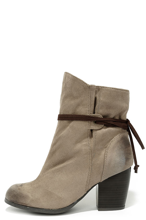 Cute Taupe Boots - Slouchy Boots - Ankle Boots - $36.00 - Lulus