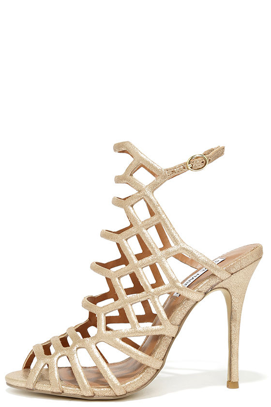 steve madden gold high heels