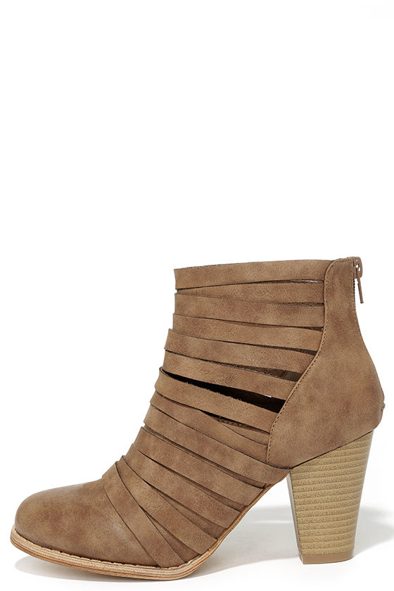 strappy booties
