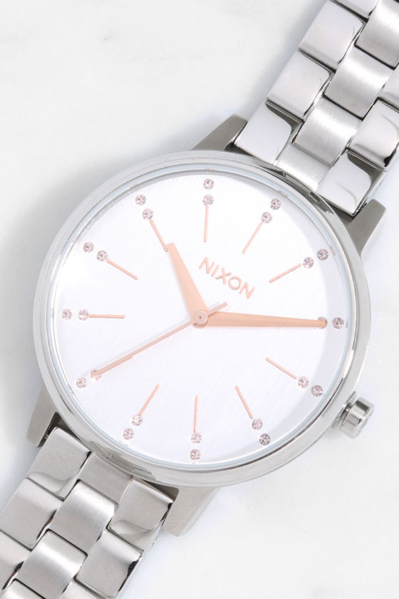 Nixon Kensington Watch - Silver Watch - Crystal Watch  display picture 1