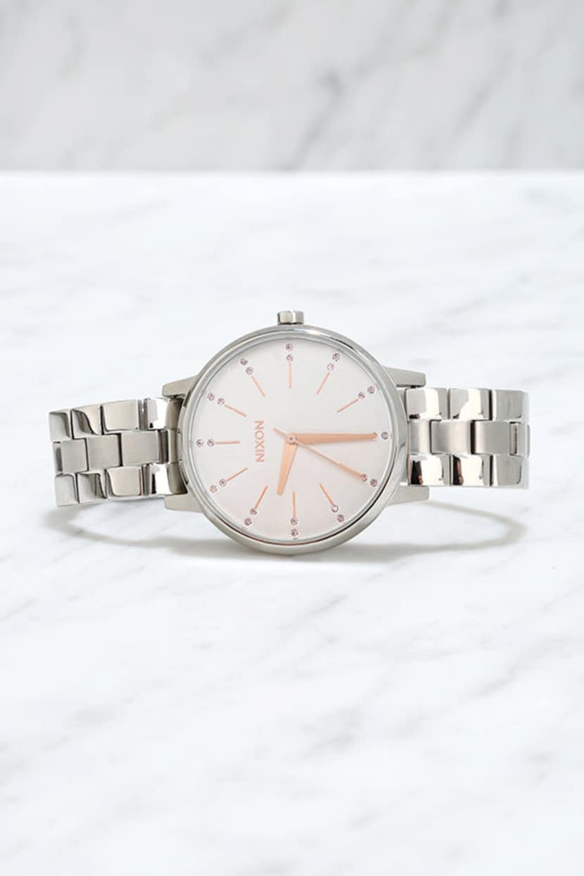 Nixon Kensington Watch - Silver Watch - Crystal Watch  display picture 3