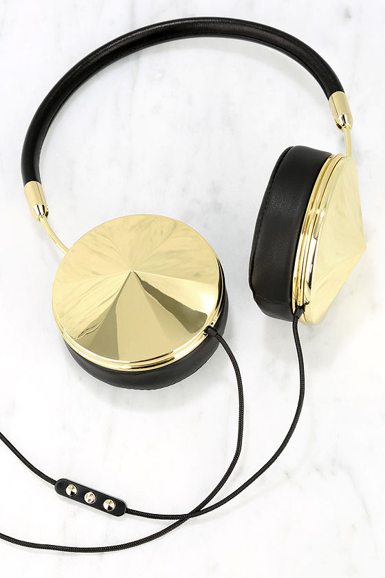 Frends with Benefits Taylor Gold and Black Headphones 2