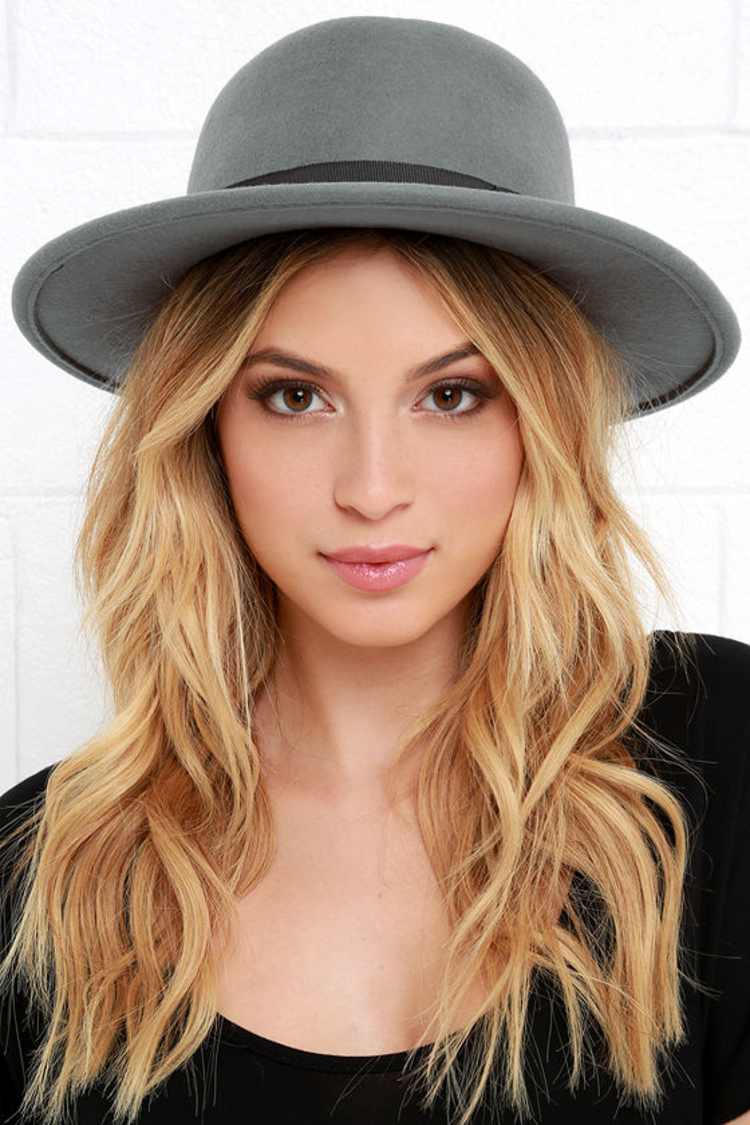 Brixton Alex - Grey Hat - Wool Hat - Fedora Hat - $70.00 - Lulus display picture 1