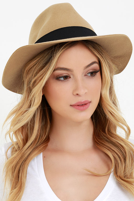 Obey Sienna Hat Beige Hat Wool Hat Fedora Hat 52.00 Lulus