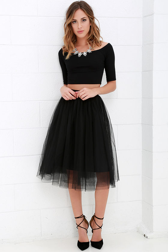 Urban Fairy Tale Black Tulle Skirt