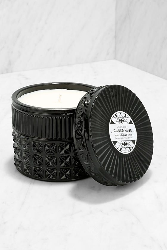 Capri Blue Candle Gilded Black Candle Scented Candle