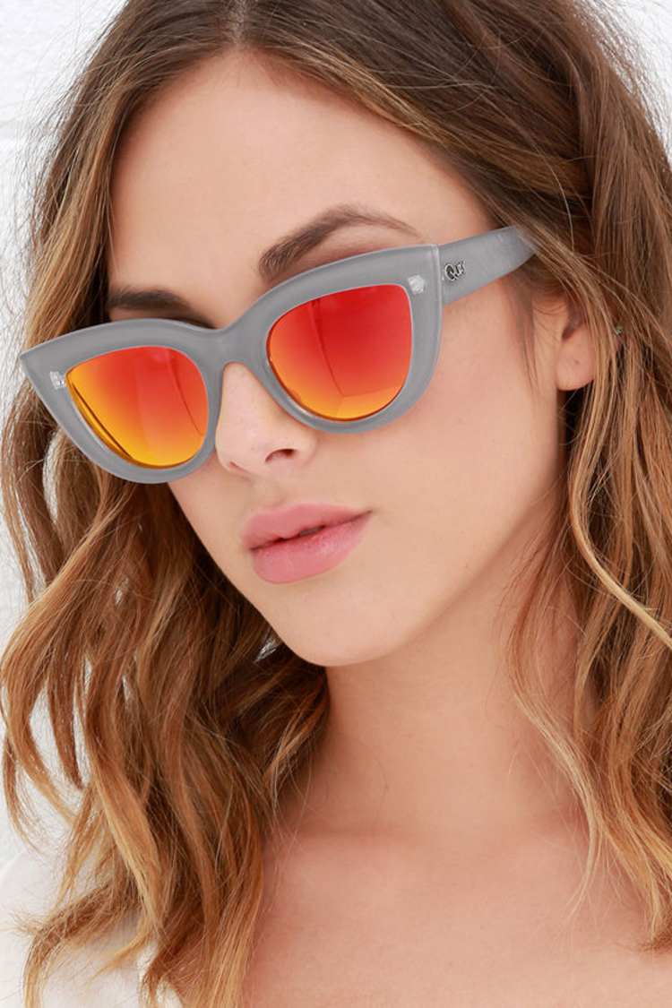 Quay Kitti sunglasses - Black/pink mirror Quay Australia Nightfall Sunglasses Shield Matte Black Pink  main image 2