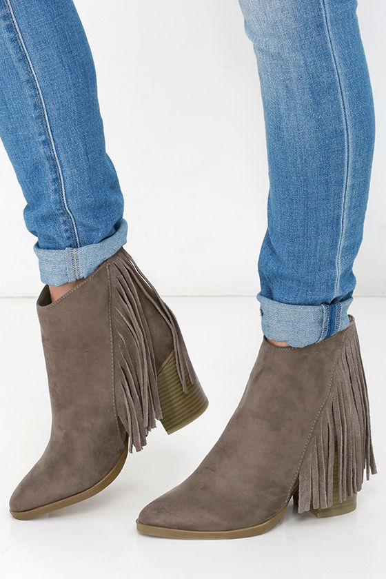 Madden Girl Shaare - Taupe Booties 