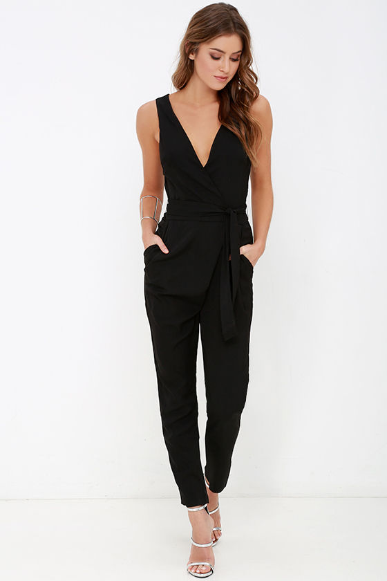 new look black jumpsuit