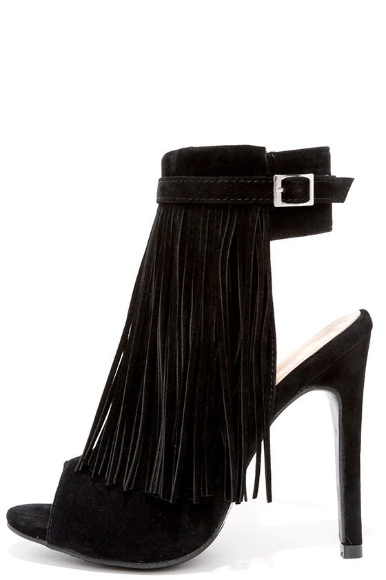 fun black heels