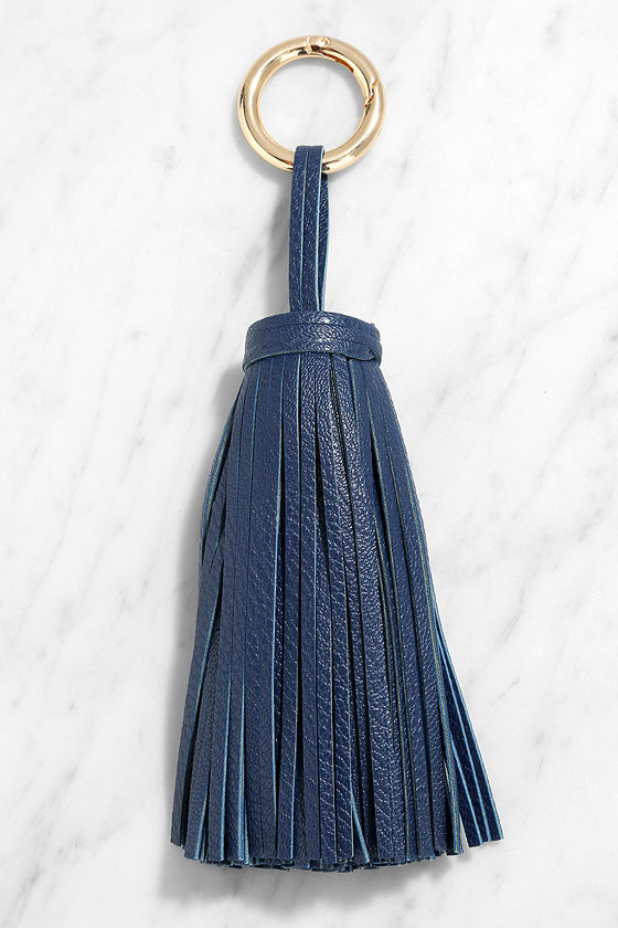 Tassel Key Chain Blue Tassel Tassel Charm 13.00 Lulus