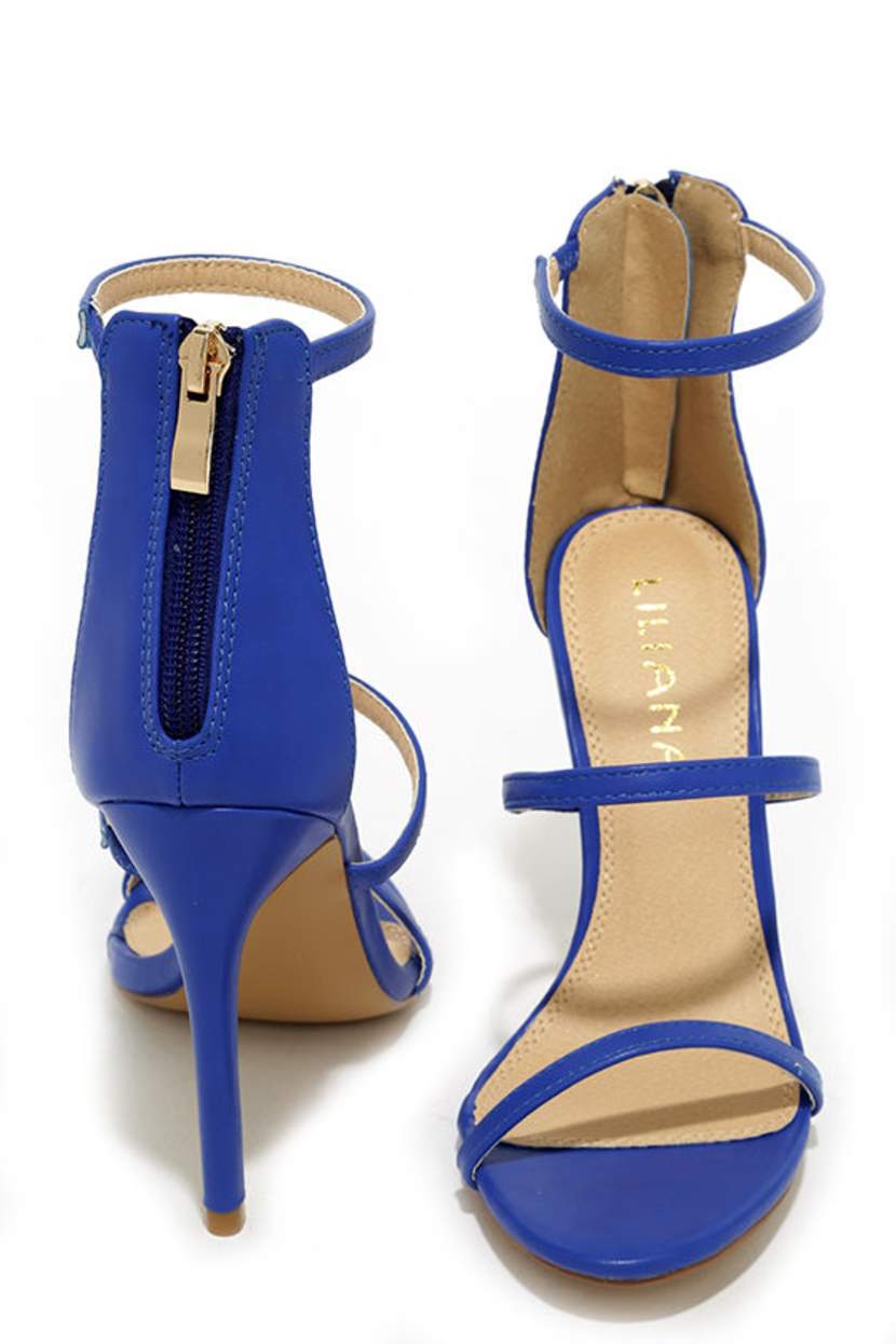 Sexy Blue Heels - Dress Sandals - High Heel Sandals - $32.00 - Lulus