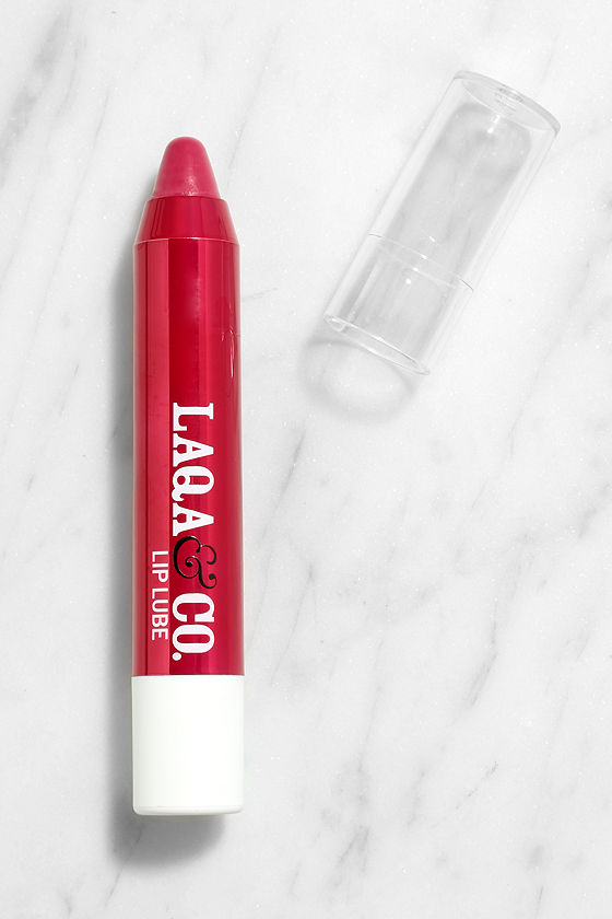 LAQA & Co. Golly Gee Whiz Sheer Red Lip Lube Pencil 1