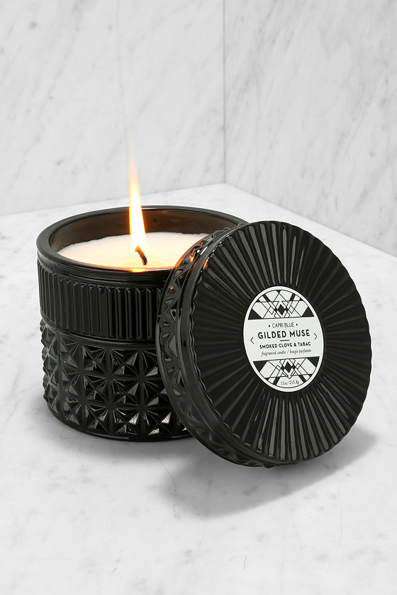 Capri Blue Candle Gilded Black Candle Scented Candle Lulus