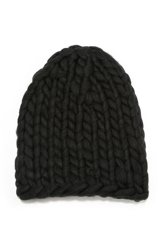 Black Beanie Knit Beanie 18.00