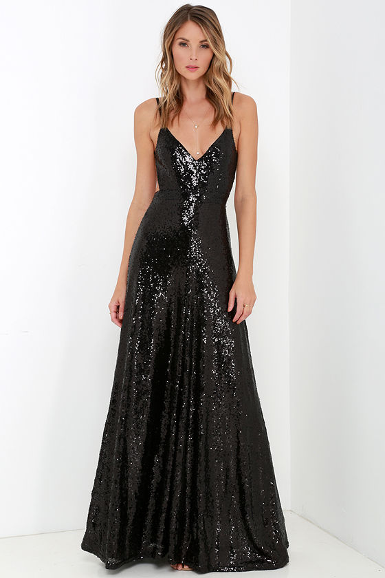 lulus sequin a line gown