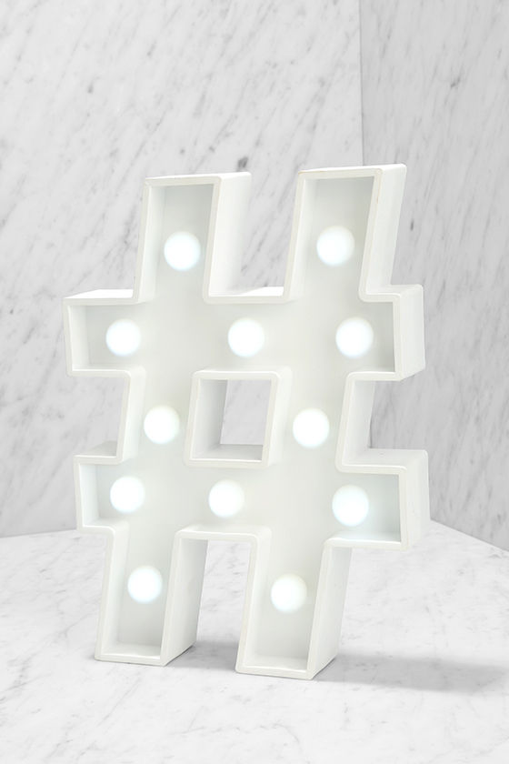 Hashtag Marquee Light Hashtag Light Home Decor 40.00