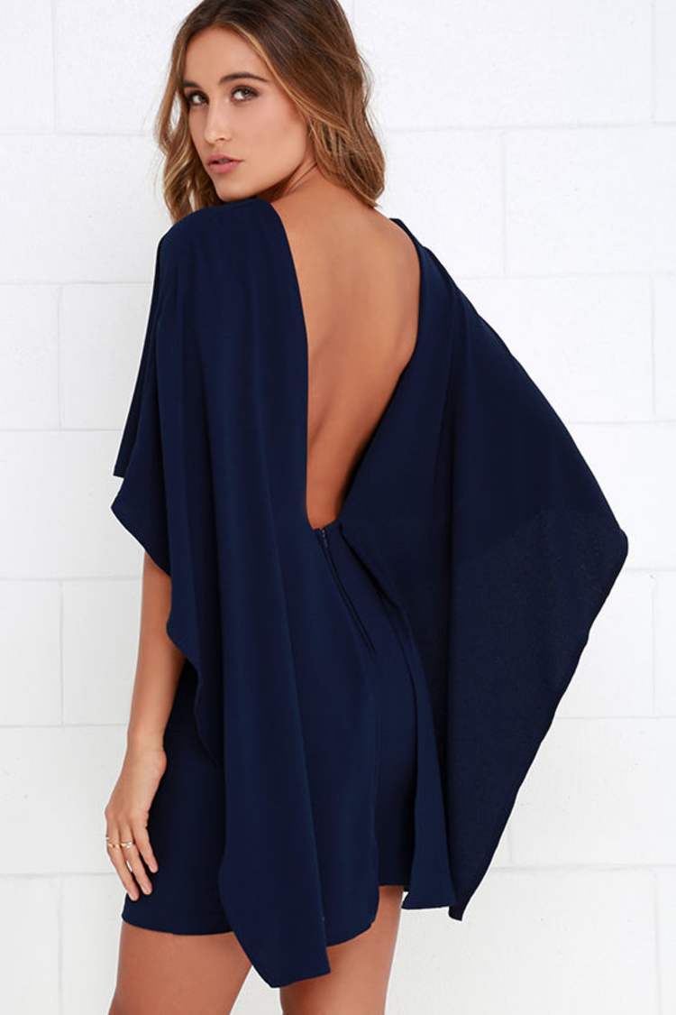 backless cape dress Innovare Denim Dorina Sleeve Mini Dress, S Illusion Side Cutout Reiss Flora Cape-Detail Woven Maxi