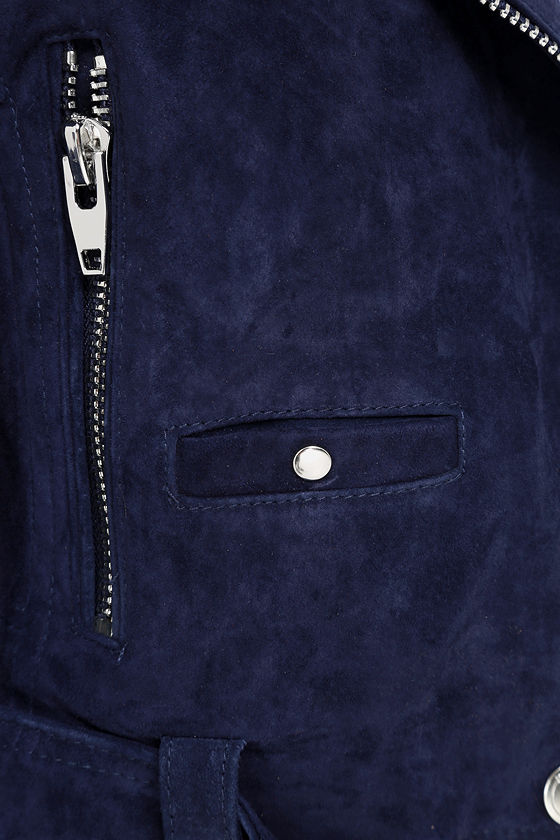 Blank NYC Backhanded Jacket - Genuine Suede Jacket - Moto Jacket - $198.00