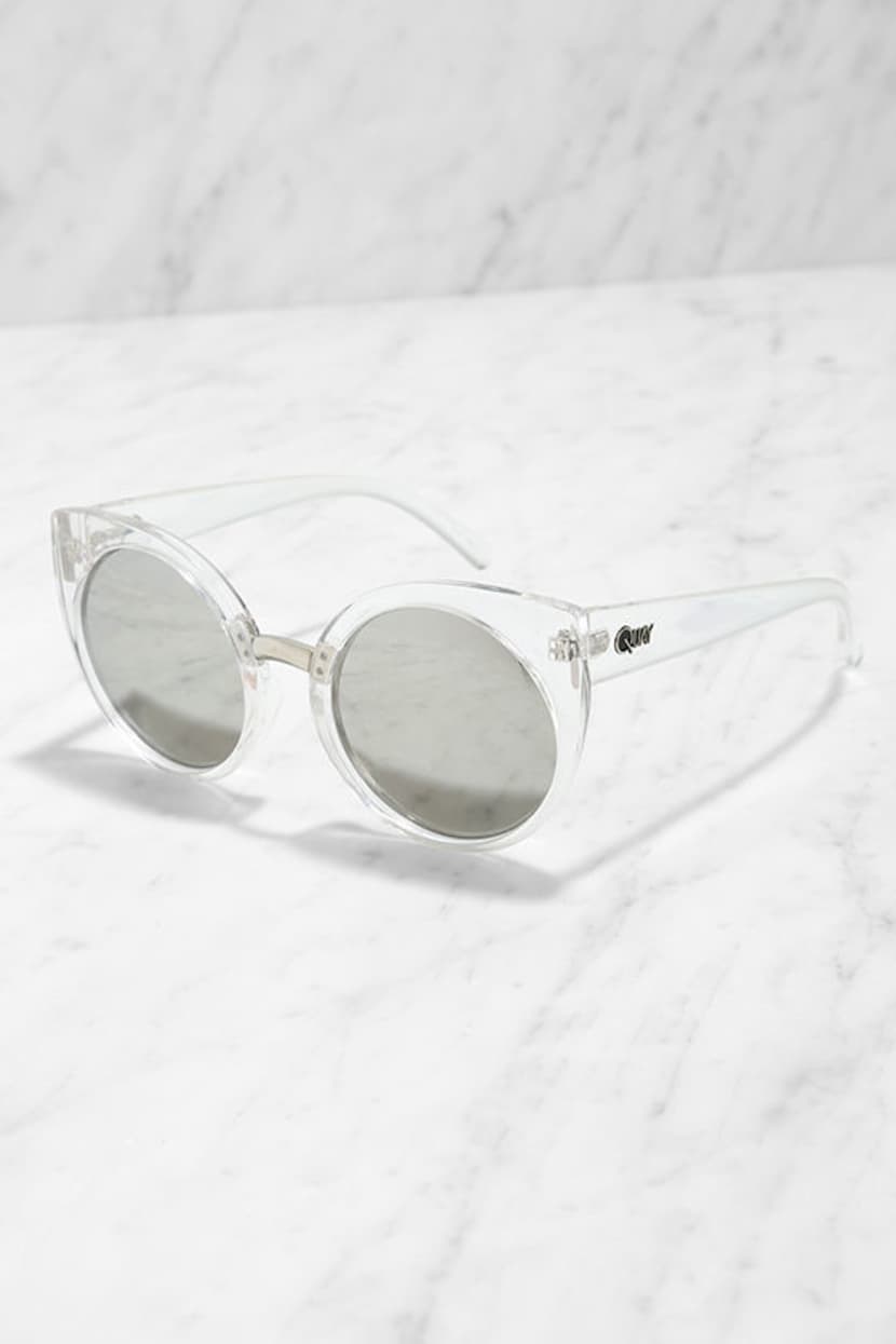 Quay China Doll Sunglasses - Clear Sunglasses - Cat-Eye 