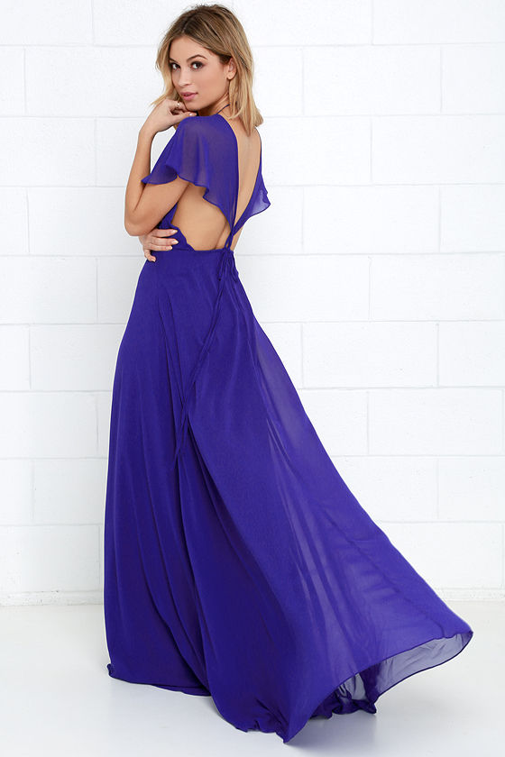 Elegant Royal Blue Short Dresses