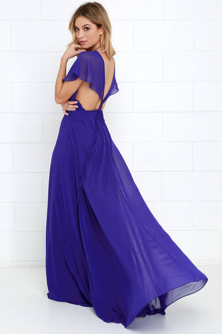 princess polly baby blue dress Colors 3696: Luxurious Jersey Prom Dress with Slit – Mydressline main image 0