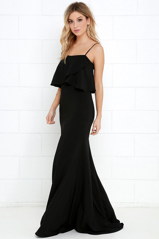 Stunning Black Dress - Maxi Dress - Mermaid Dress - $109.00 - Lulus