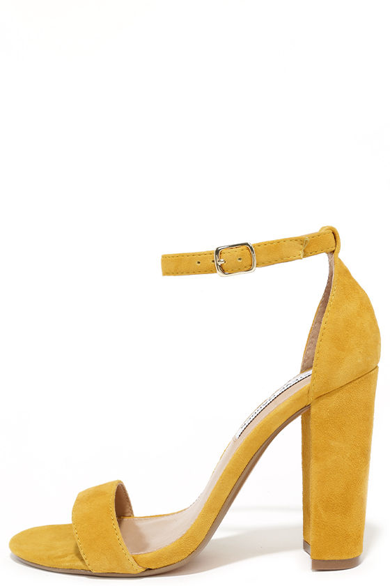 Heels - Suede Heels - Ankle Strap Heels 