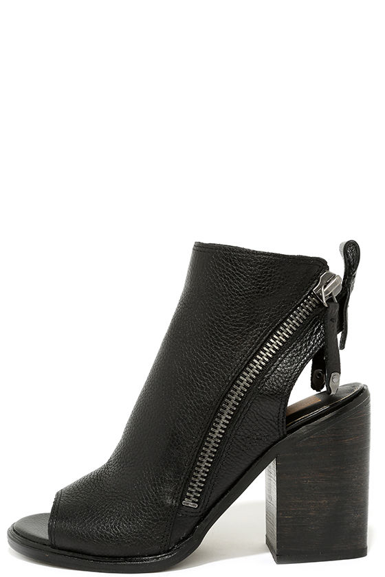 dolce vita slip on leather ankle booties