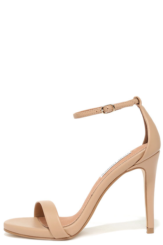Steve Madden Stecy Natural Ankle Strap Heels 1