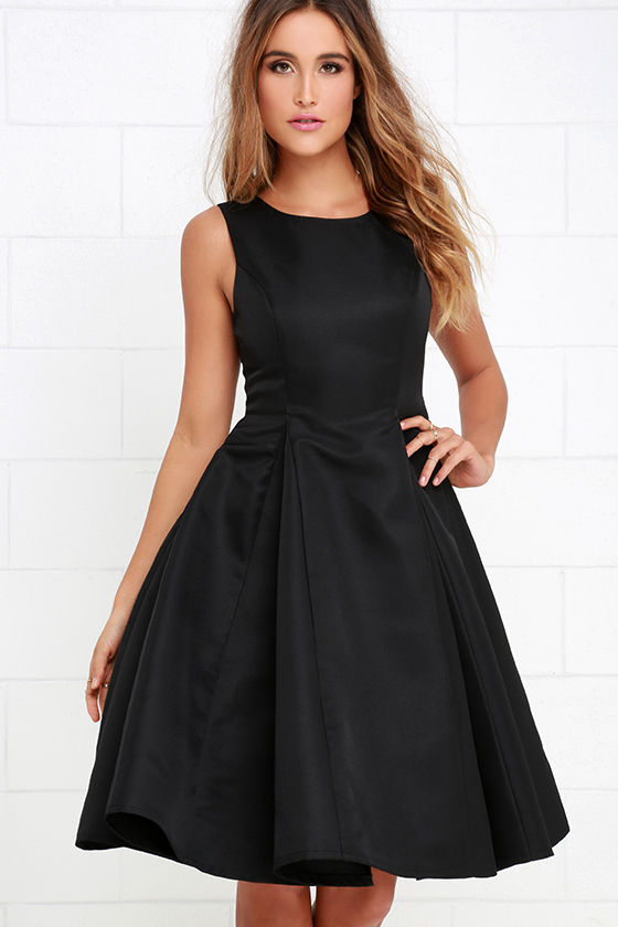 lulus black midi dress