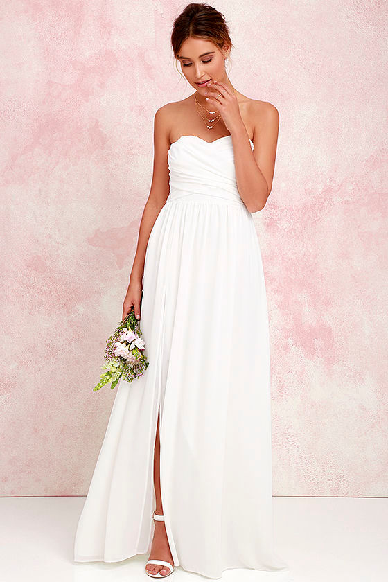 lulus strapless maxi dress