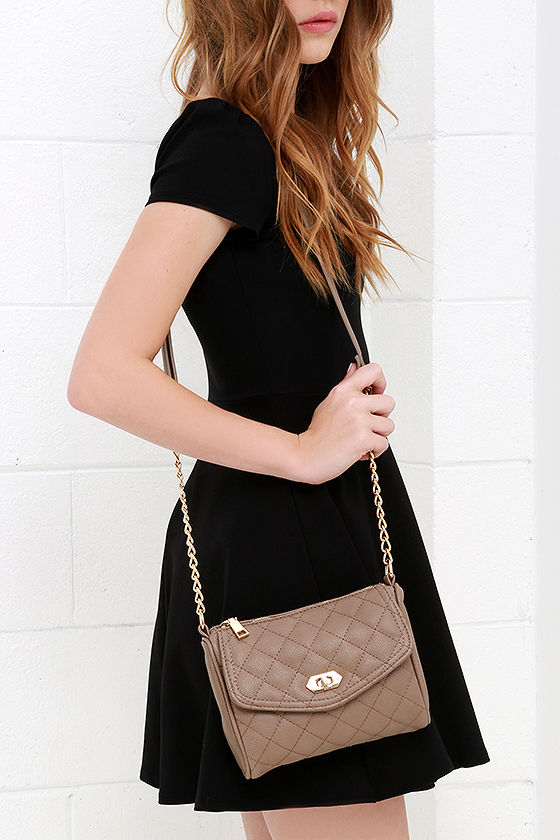 Cute Taupe Purse Crossbody Purse Vegan Leather Purse 36.00 Lulus