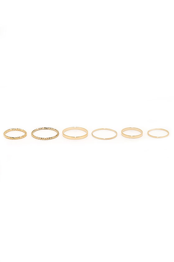 These Reveries Gold Ring Set