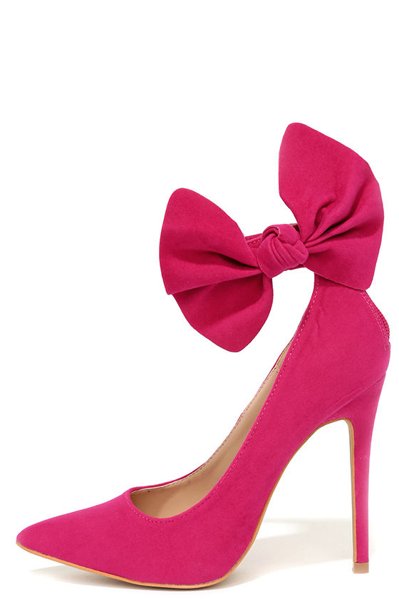 fuchsia heel shoes