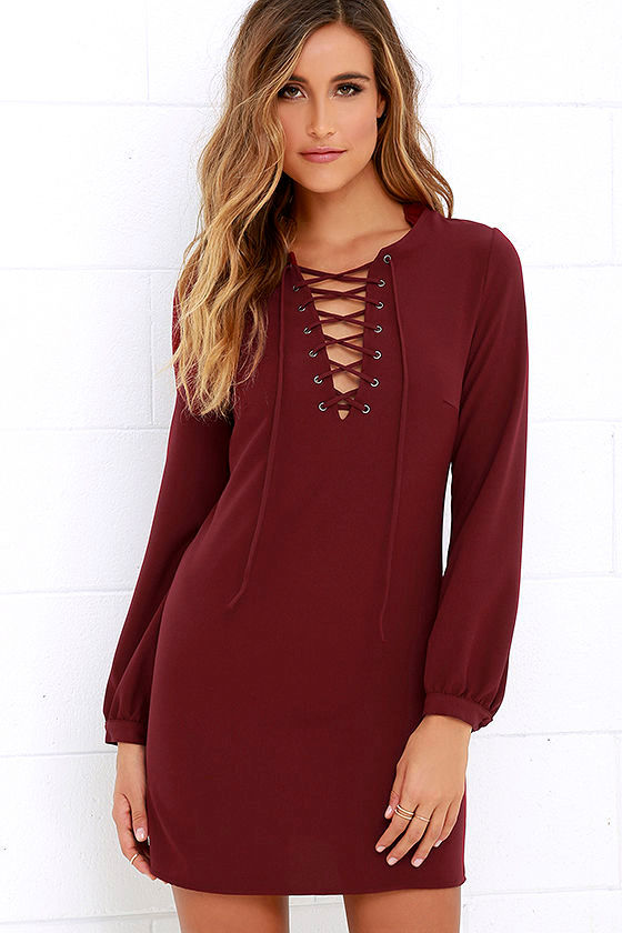 lulus lace up dress