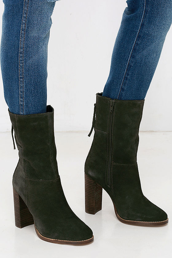 steve madden comfort olive boots