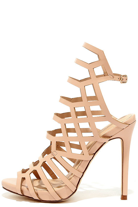 Impact the Outcome Nude Caged Heels