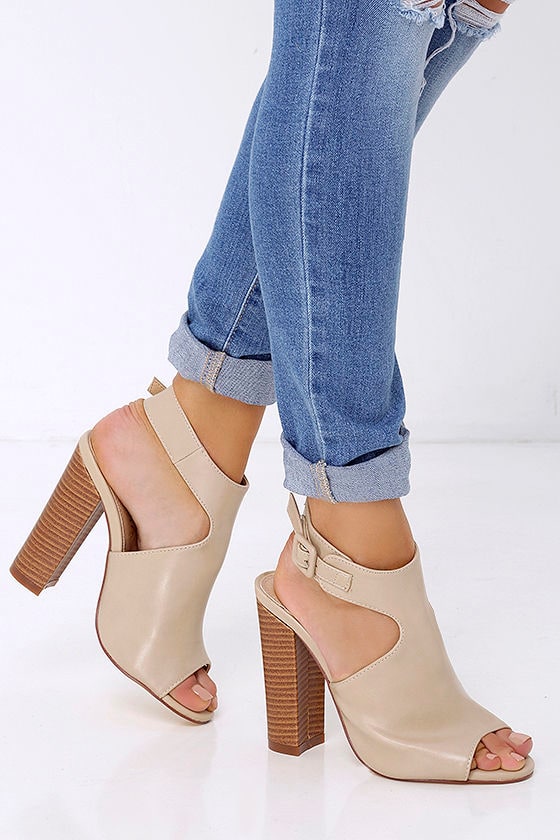 cute beige booties
