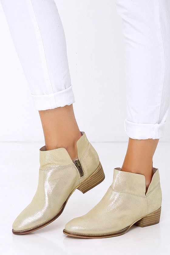 seychelles metallic booties