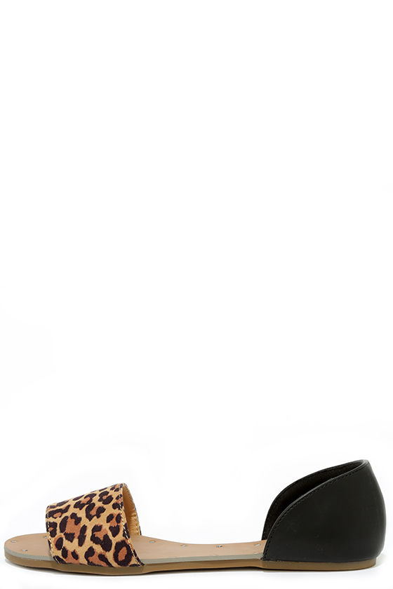 Atlantic Seaboard Leopard Peep Toe Flats 2