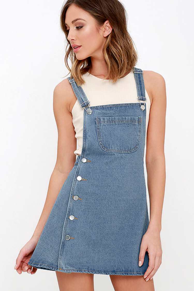 Field Trip Medium Wash Denim Dress