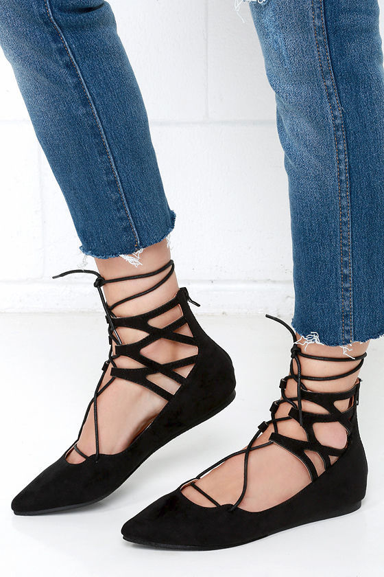 cute lace up flats