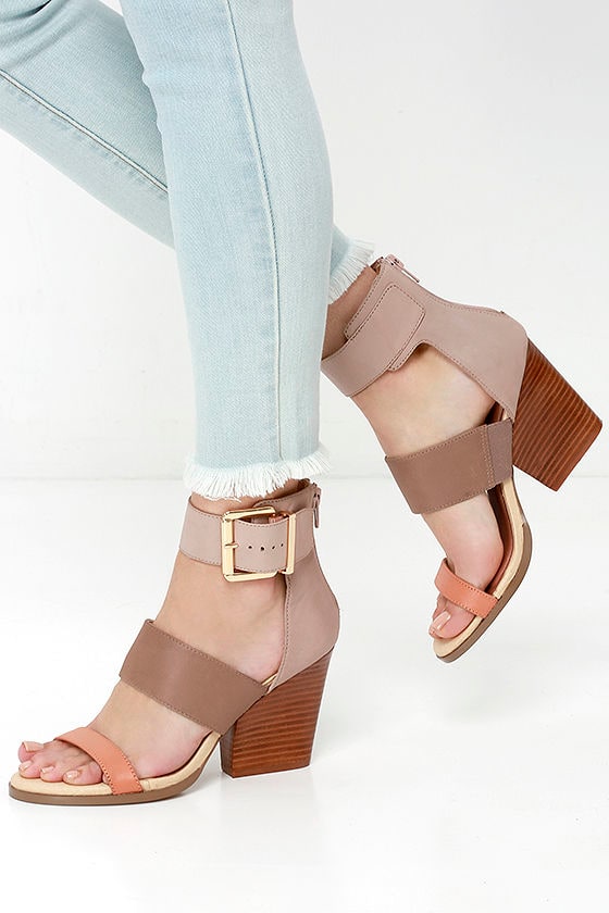 short tan heels