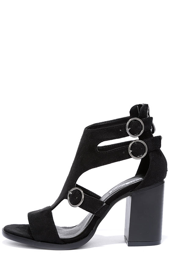 lulus black suede heels
