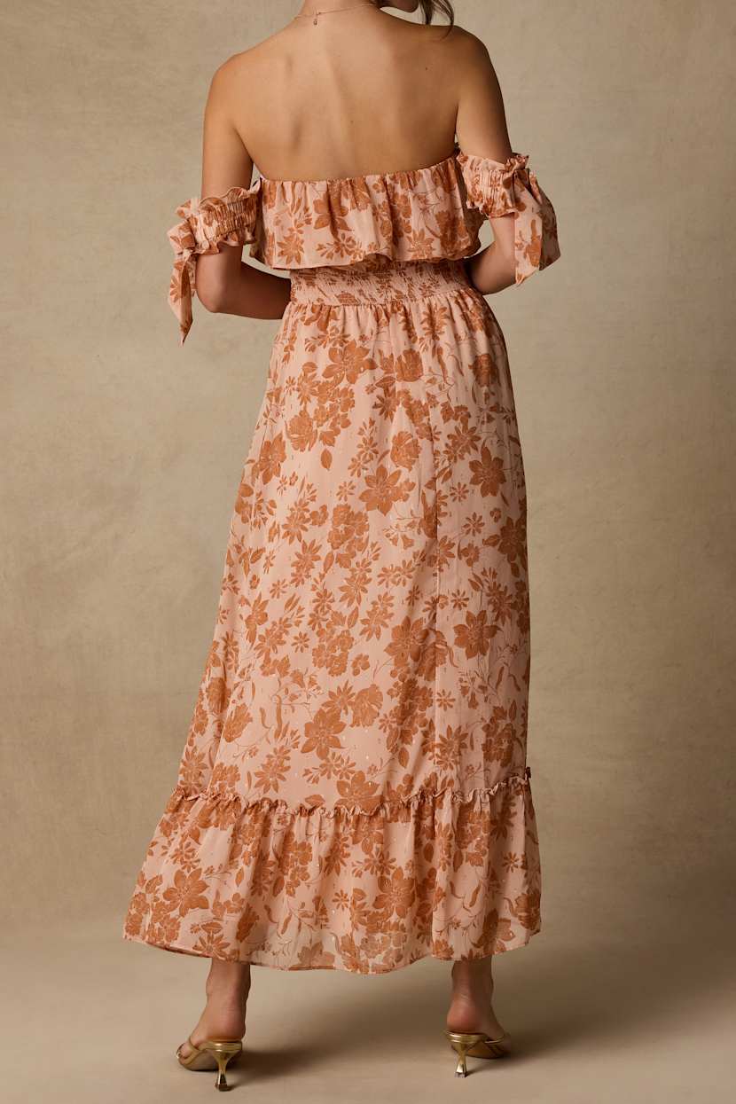 plus size white casual dress Talisea Women's Lace Wedding Bride Smocked Tiered Photoshoot Long Flowy Maxi Boho Summer Dress STYLE:E08263012 Comfort Stretch Non-Iron Paisley Winter 24 Complete with a side
