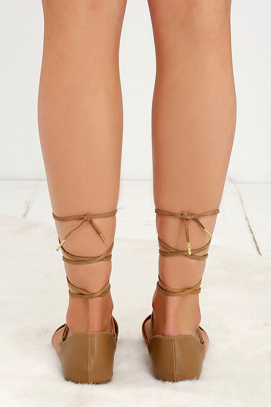 camel pointed toe flats